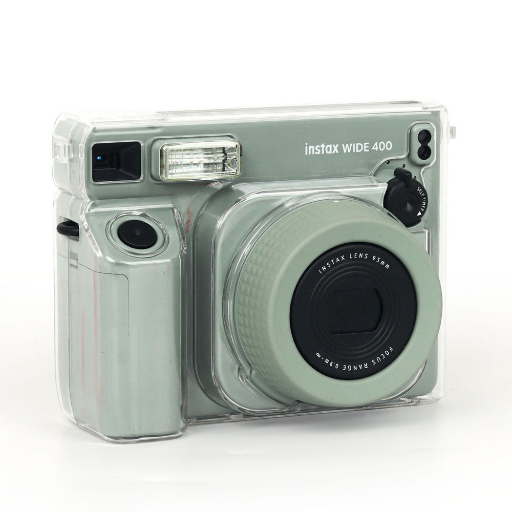 ZIKKON Protective Clear Case for Fujifilm Instax Wide 400 Instant Camera, Clear Cover for Fuji Instax Wide 400 Camera Case, for Instax Wide 400 Case with Shoulder Strap