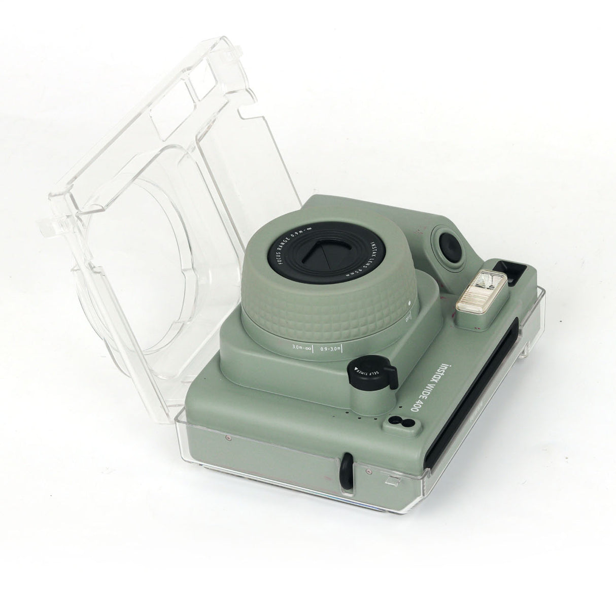 ZIKKON Protective Clear Case for Fujifilm Instax Wide 400 Instant Camera, Clear Cover for Fuji Instax Wide 400 Camera Case, for Instax Wide 400 Case with Shoulder Strap