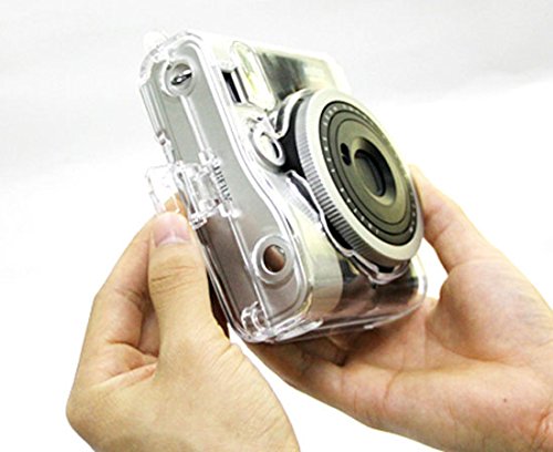ZIKKON Transparent Crystal Protective Instax Mini Case for Fujifilm Instax Mini 90 Instant Cameras Transparent