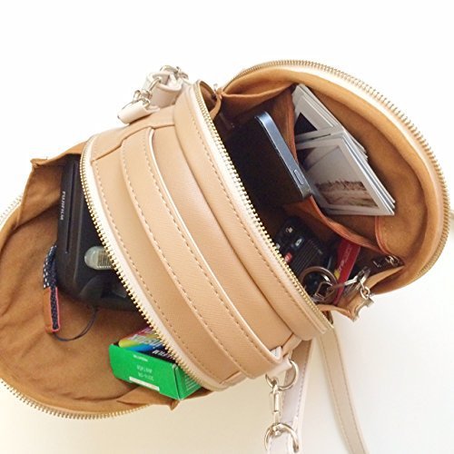 ZIKKON Universal Zipper Camera Carrying Case for All Fujifilm Instax Mini 8 9 11 70 7s 25 50s 90 Instant Camera Models Beige