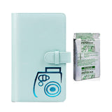 Fujifilm Instax Mini Single Pack 10 Sheets Instant Film with 96-sheet Album for mini film Ice blue