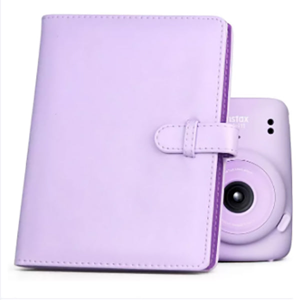 Zenko Compatible 128 Pockets Mini Photo Album for Fujifilm Instax Mini Film Lilac purple