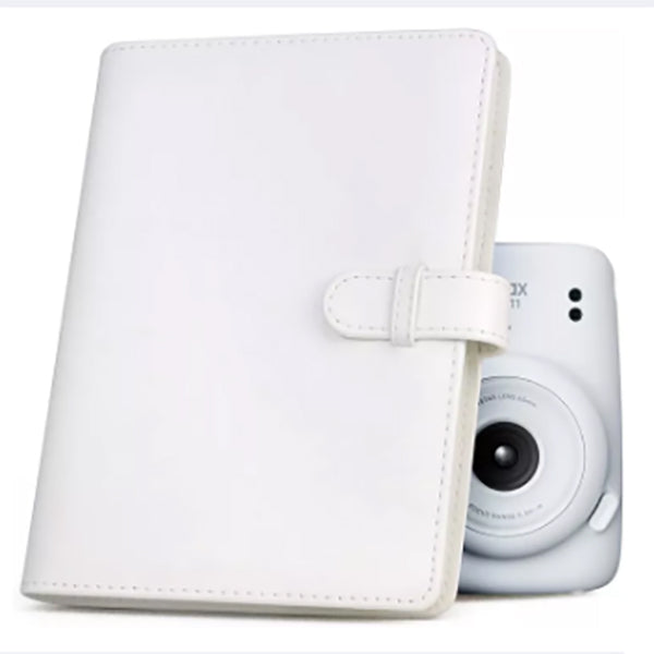 Zikkon Compatible 128 Pockets Mini Photo Album for Fujifilm Instax Mini Film lce white