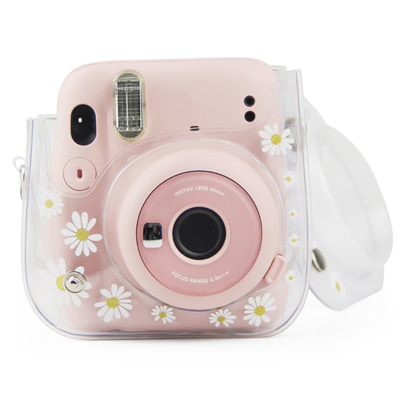 Zenko Compatible Mini 11 Camera Case Bag for Fujifilm Instax Mini 11 8 8+ 9 Camera Transparent Daisy