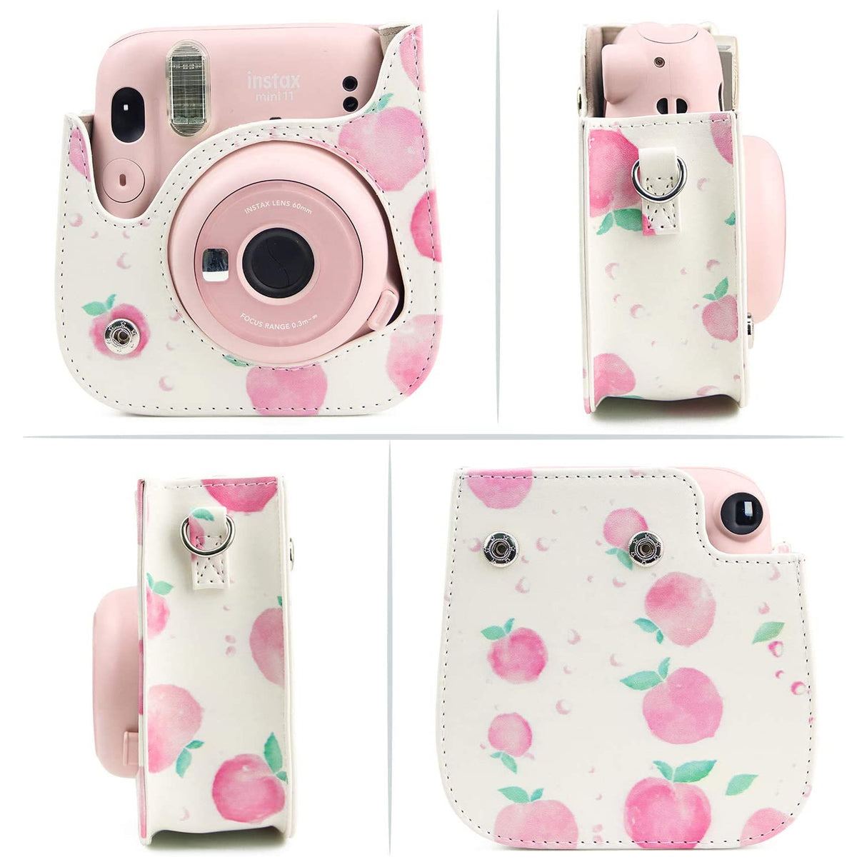 Zikkon Instax mini 11 Peach Camera Bag