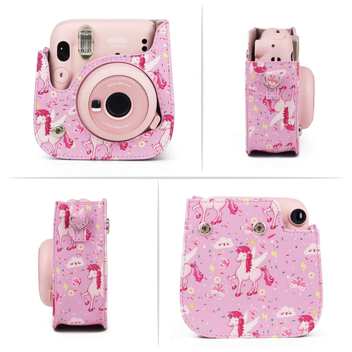 Zikkon Instax mini 11 Pink Pegasus Camera Bag