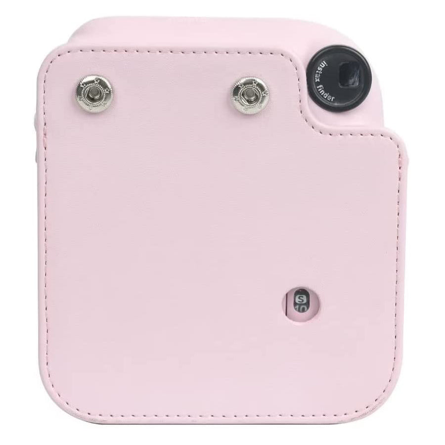 Zikkon Instax Mini 12 Protective Camera Case PU Leather Carrying Bag (Blossom Pink)
