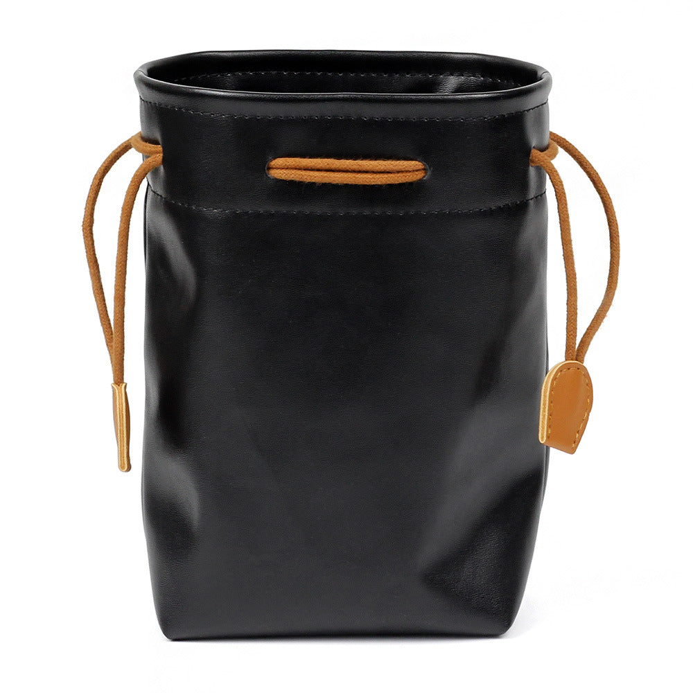 Zikkon Instax Universal Vintage PU Leather Bundle Pocket Case Bag for Polaroid Mini Camera Black