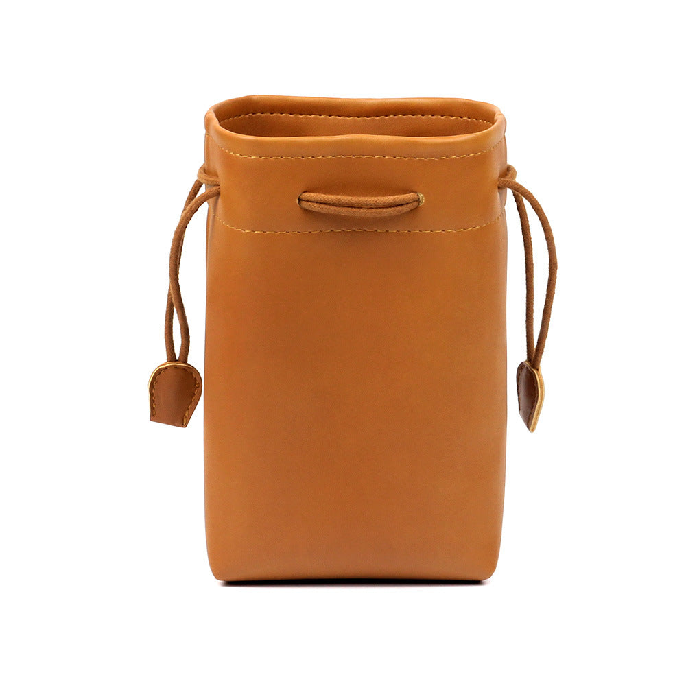 Zikkon Instax Universal Vintage PU Leather Bundle Pocket Case Bag for Polaroid Mini Camera Brown