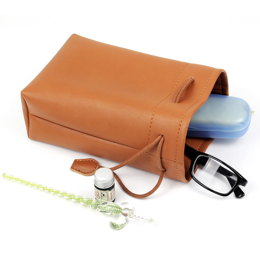 Zikkon Instax Universal Vintage PU Leather Bundle Pocket Case Bag for Polaroid Mini Camera Brown