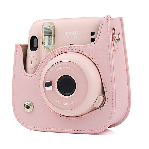 Zenko Instax mini 11 Camera PU Leather Case Bag pink Bowknot