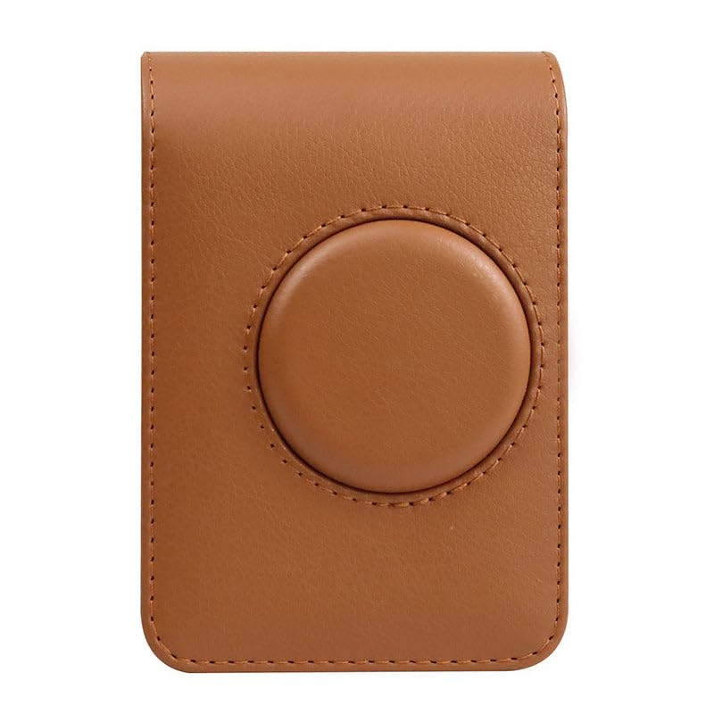 ZIKKON Instax mini Evo Camera top open PU Leather Case Bag (Brown)