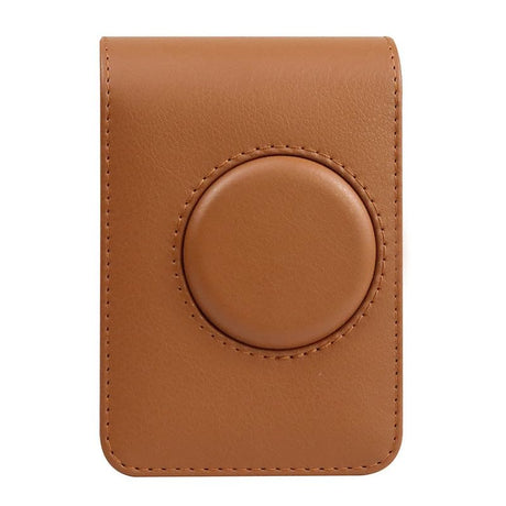 ZIKKON Instax mini Evo Camera top open PU Leather Case Bag (Brown)