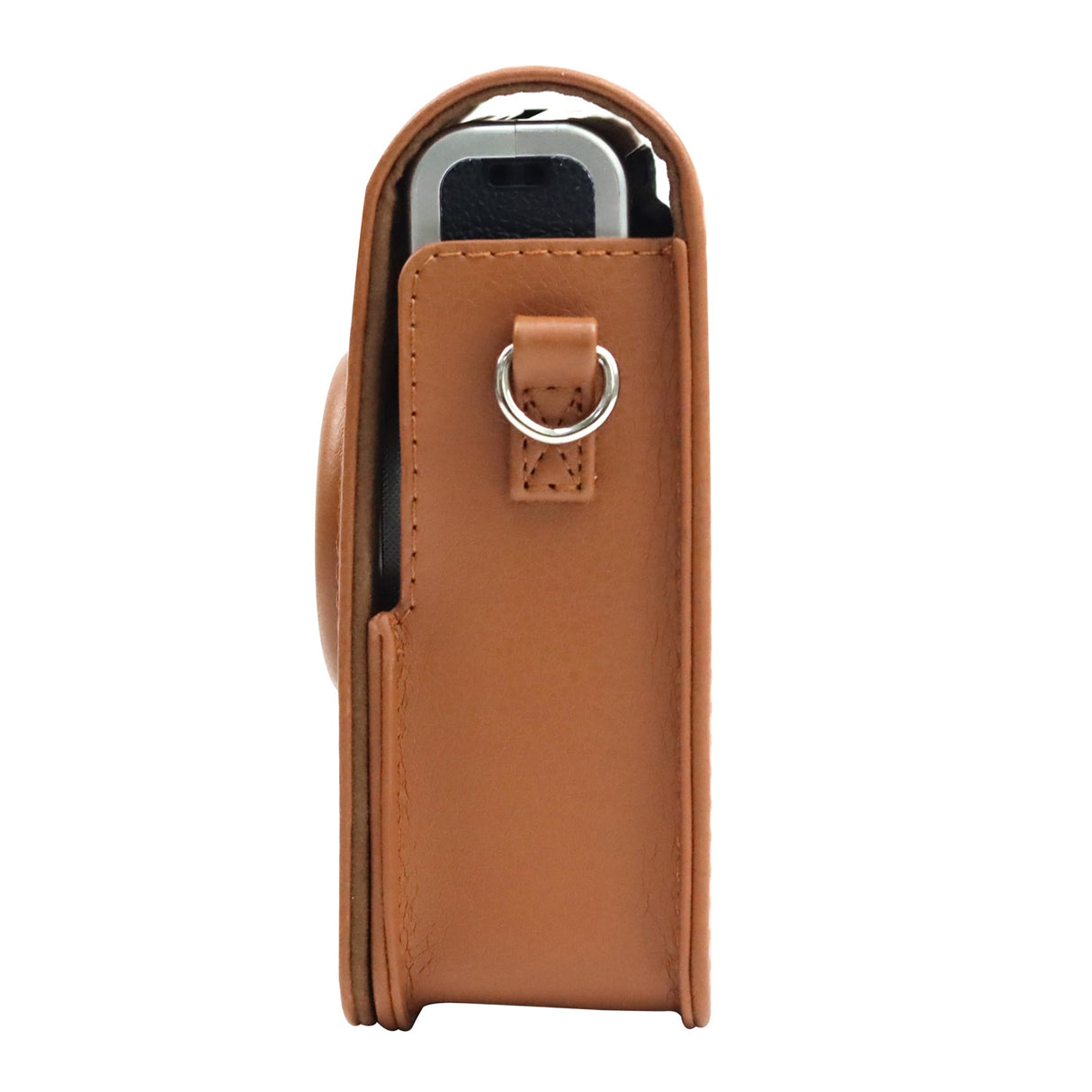 Zenko Instax mini Evo Camera top open PU Leather Case Bag Brown