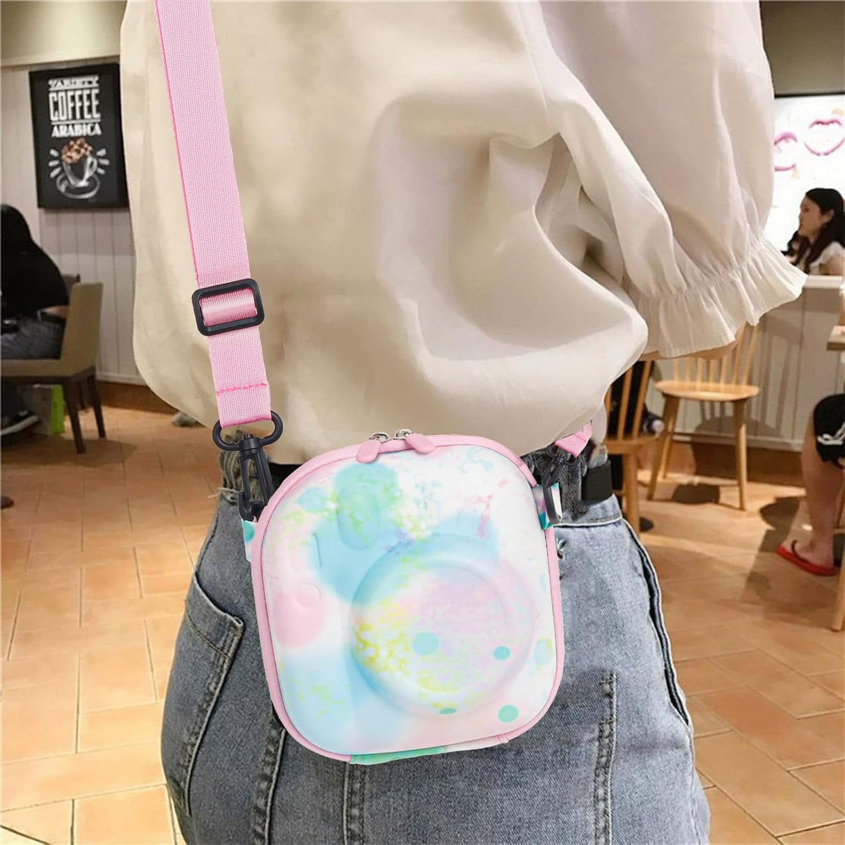 Zikkon EVA Universal Camera Case for Fujifilm Instax Mini 12/11/99/ SE/90/7 (Bubble watercolor)