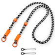 Zikkon All-Purpose Camera Strap round rope (Black and white Mix)