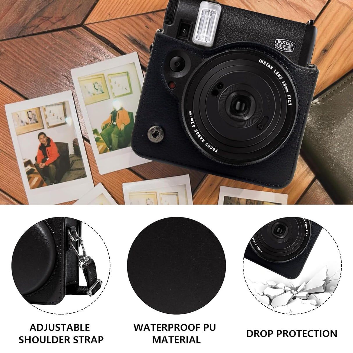 Zikkon Camera Case for Fujifilm Instax Mini 99 Instant Camera (Black)