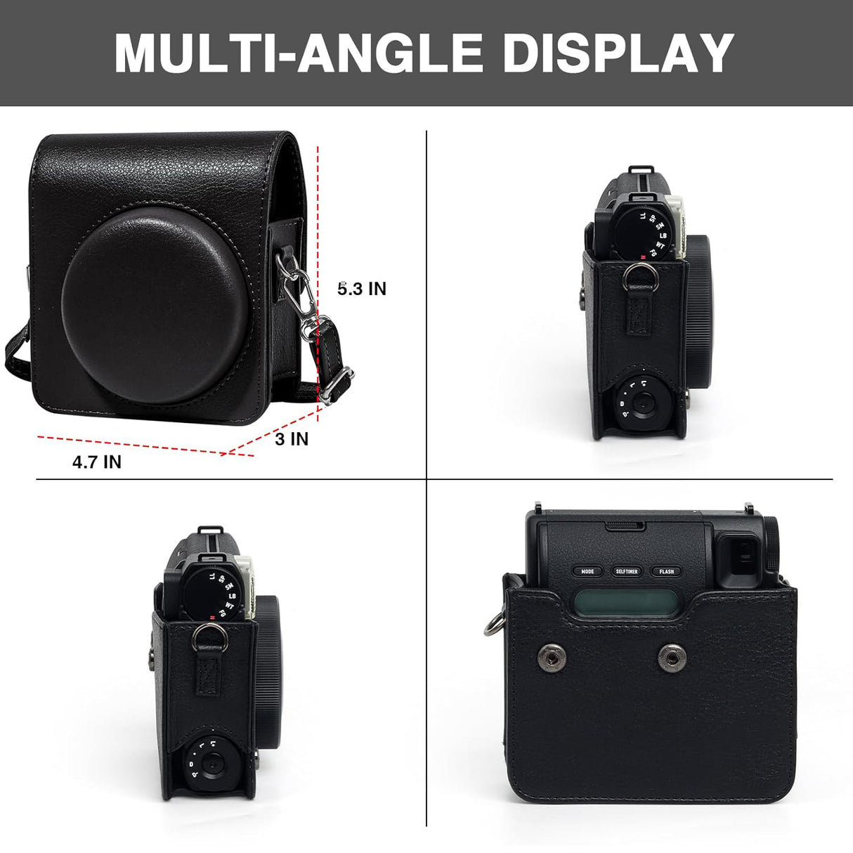 Zikkon Camera Case for Fujifilm Instax Mini 99 Instant Camera (Black)