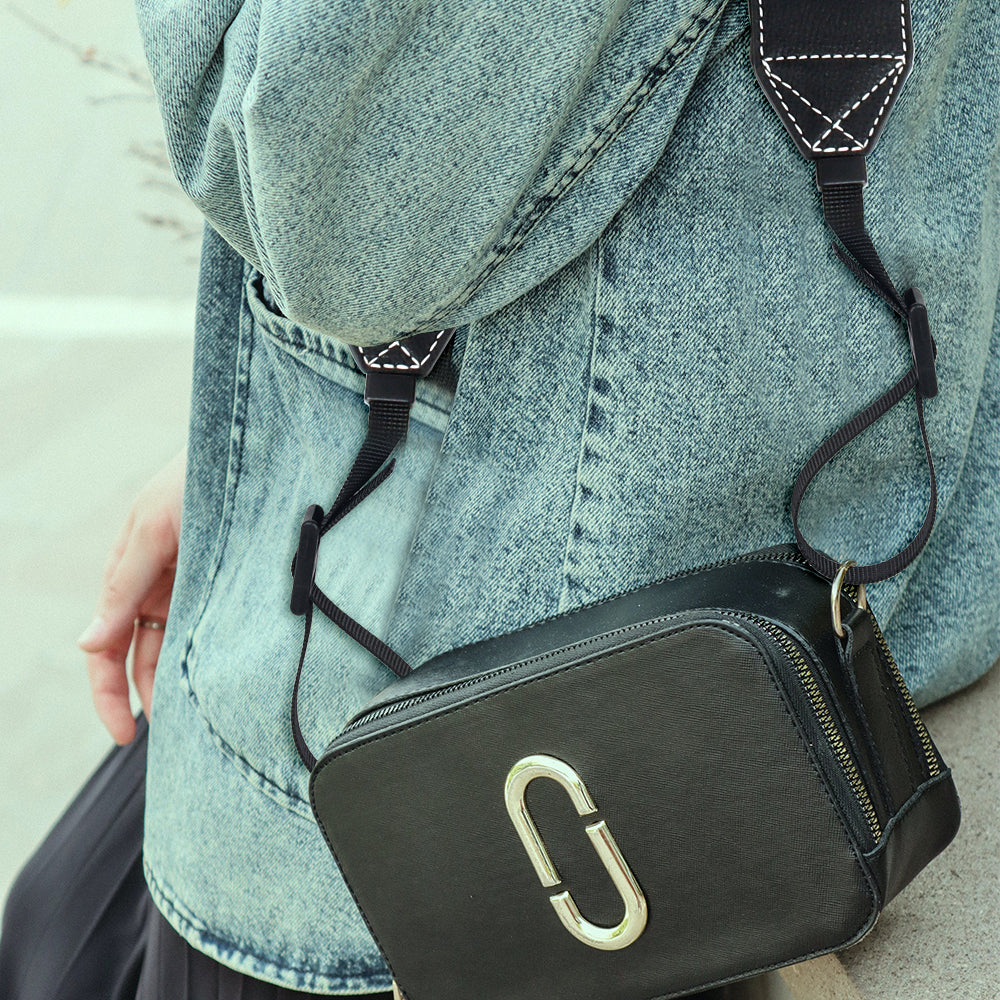 Zikkon Camera Shoulder Strap for fujifilm Instax Mini Evo 99 Film Instant Digital Camera Case (Black)