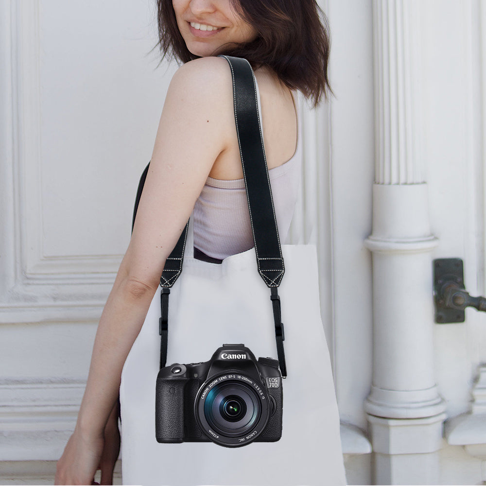 Zikkon Camera Shoulder Strap for fujifilm Instax Mini Evo 99 Film Instant Digital Camera Case (Black)