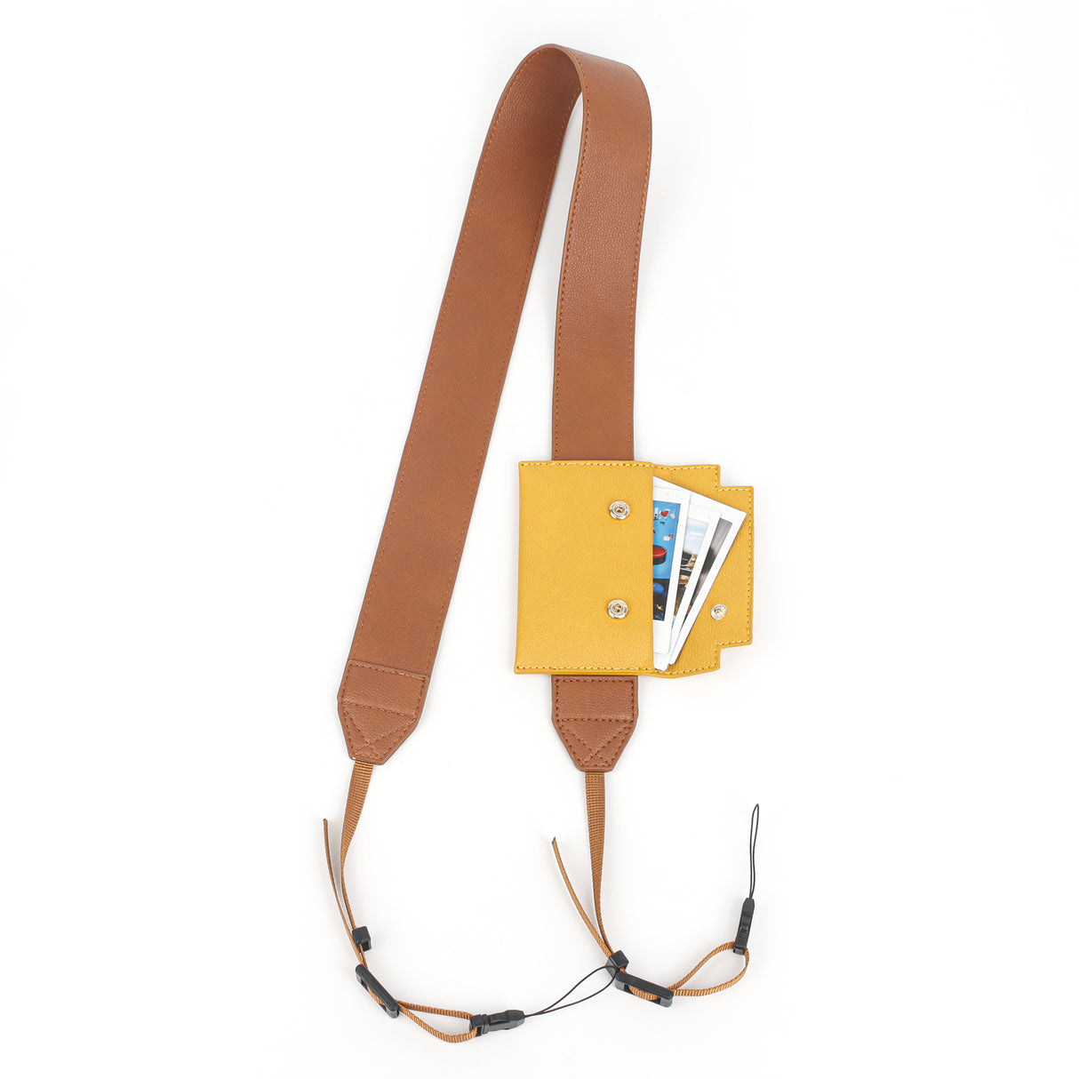 Zikkon Camera Shoulder Strap for fujifilm Instax Mini Evo 99 Film Instant Digital Camera Case (Brown)