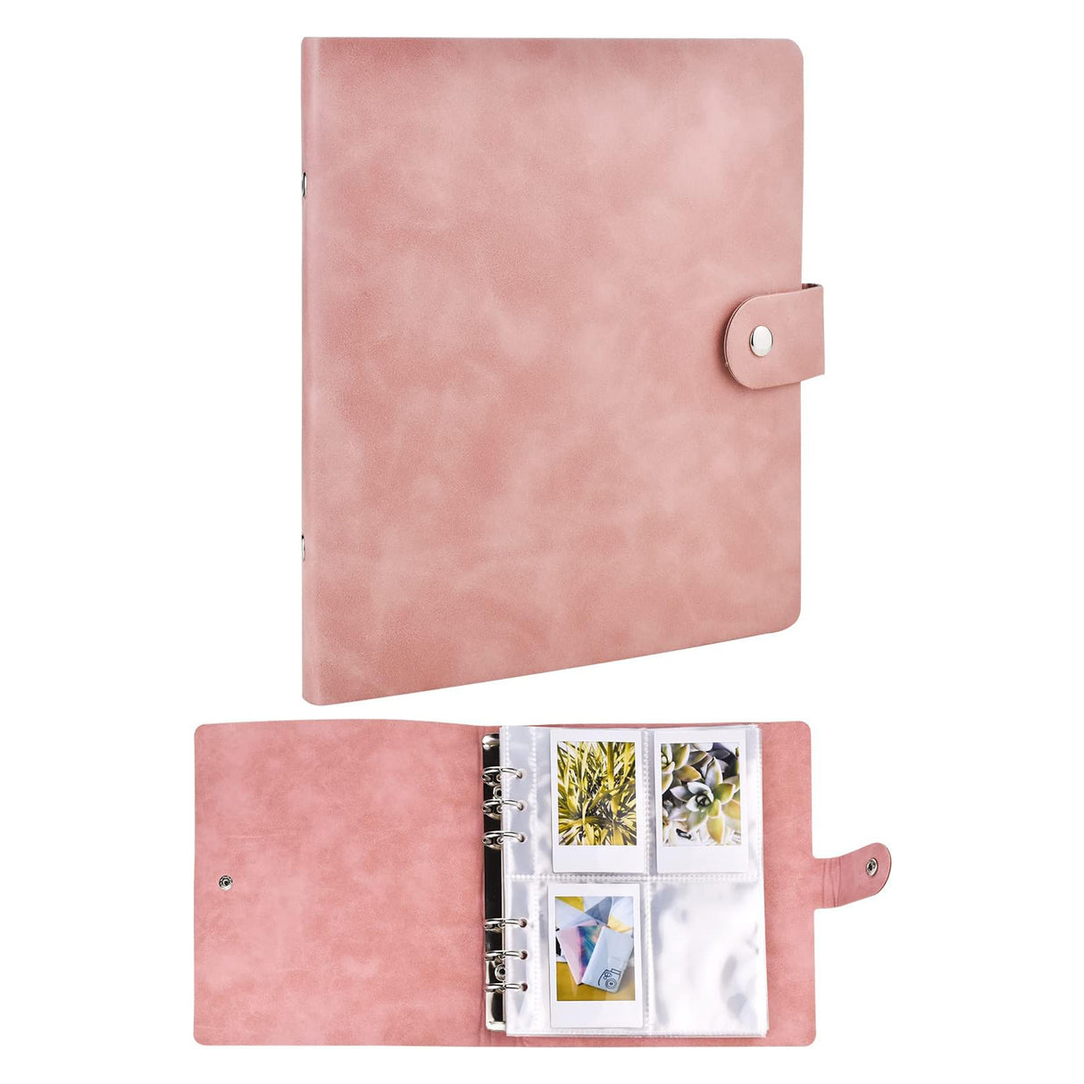Zikkon Compatible 200 sheet PU Album for Fujifilm Instax Mini Film (3 inch) (Pink)