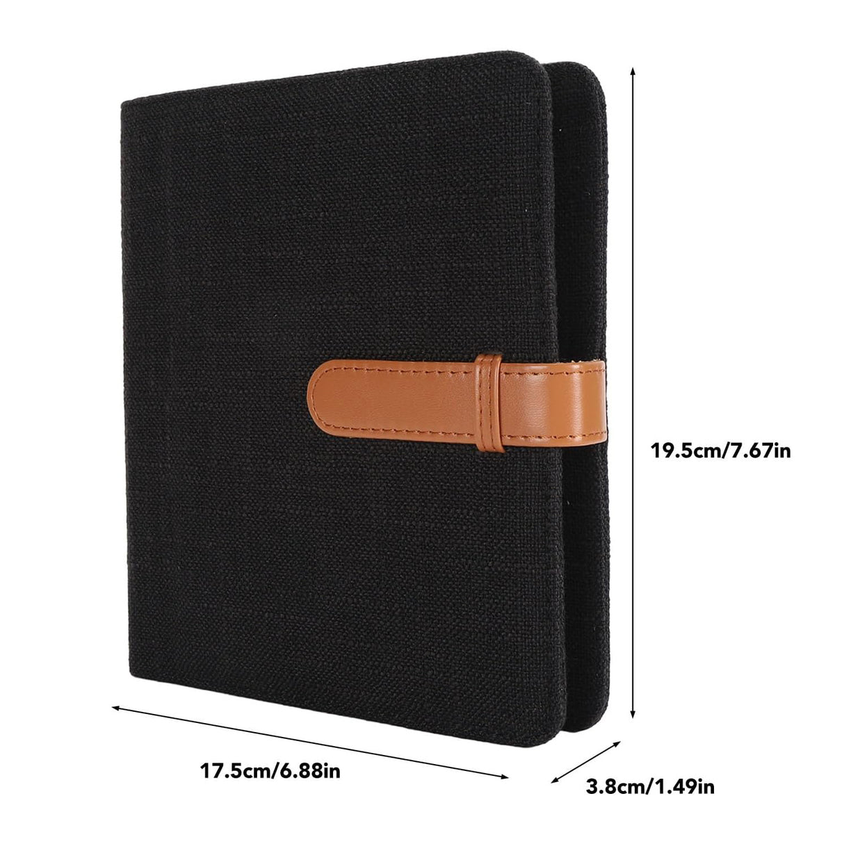 Zikkon Compatible 288 Sheet Cotton and linen photo album for Fujifilm Instax Mini Film (Black)