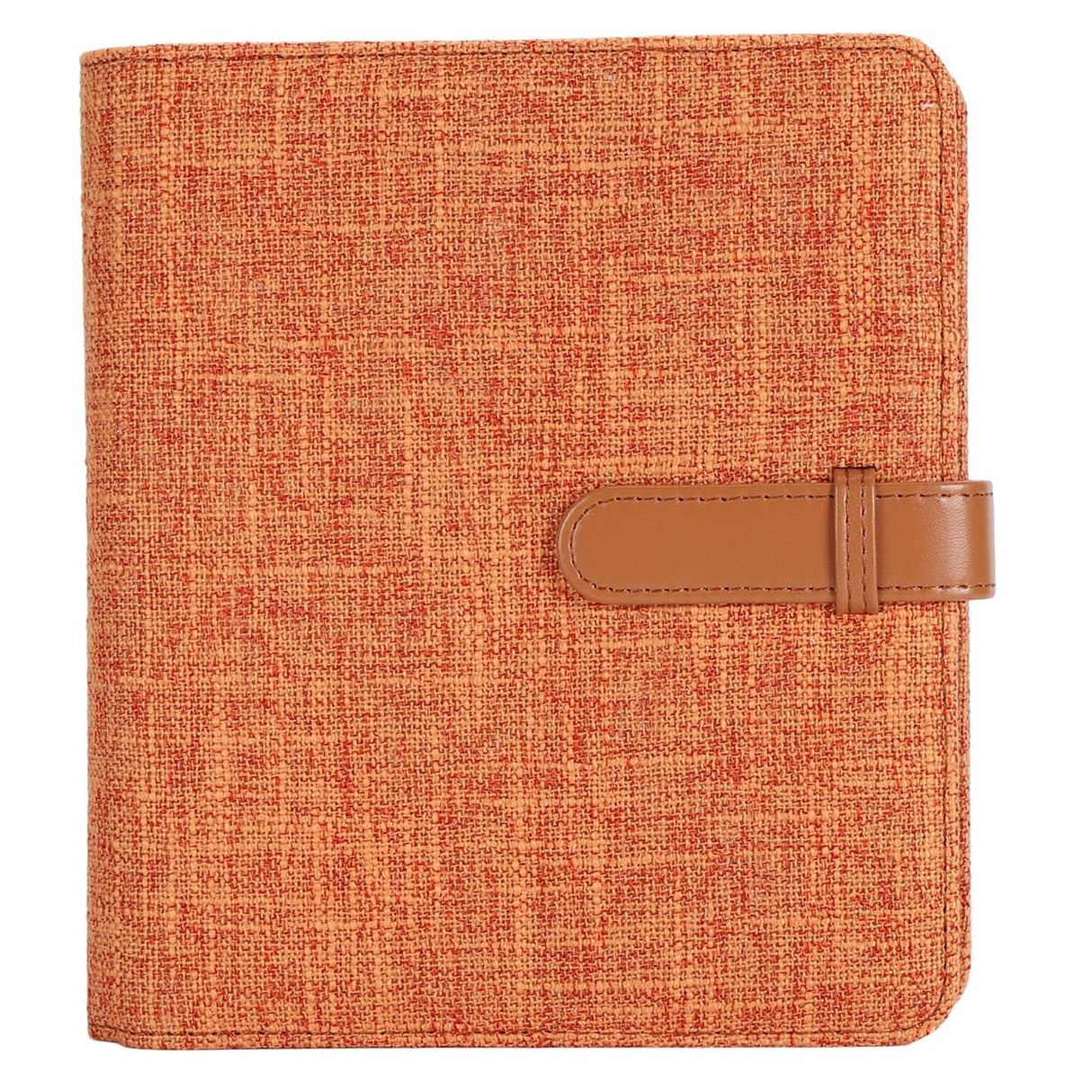 Zikkon Compatible 288 Sheet Cotton and linen photo album for Fujifilm Instax Mini Film (Orange)