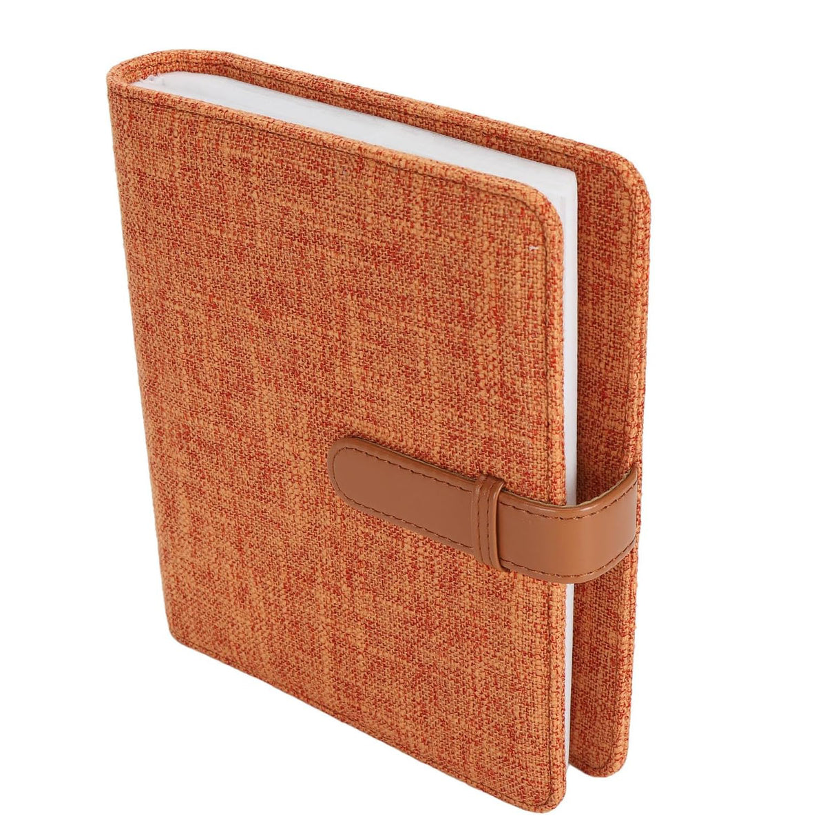 Zikkon Compatible 288 Sheet Cotton and linen photo album for Fujifilm Instax Mini Film (Orange)