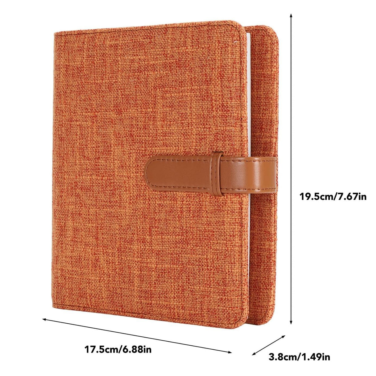 Zikkon Compatible 288 Sheet Cotton and linen photo album for Fujifilm Instax Mini Film (Orange)