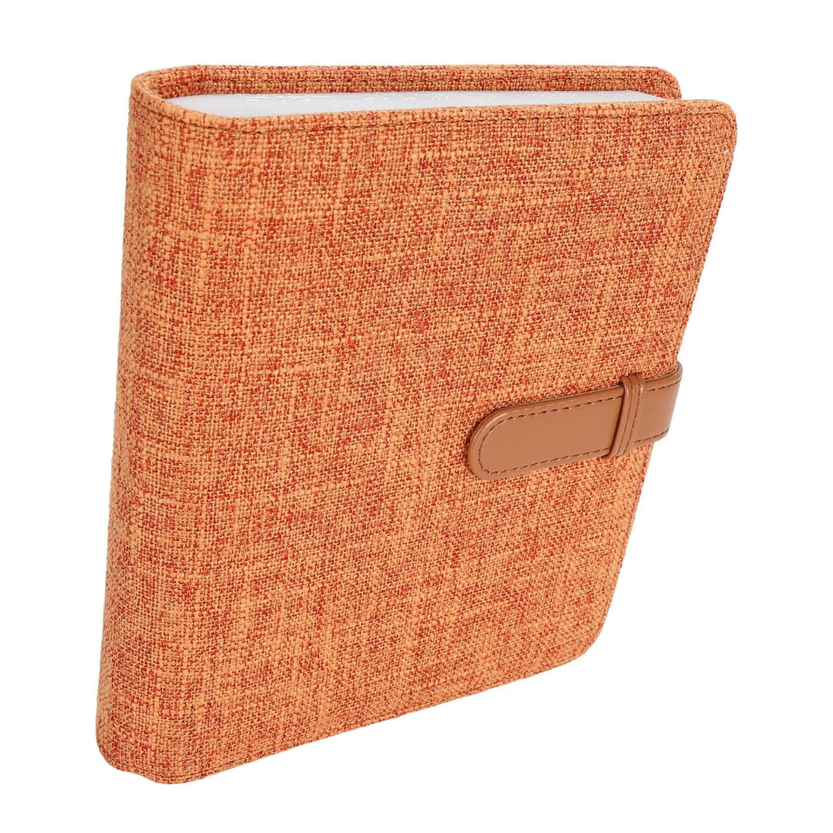 Zikkon Compatible 288 Sheet Cotton and linen photo album for Fujifilm Instax Mini Film (Orange)