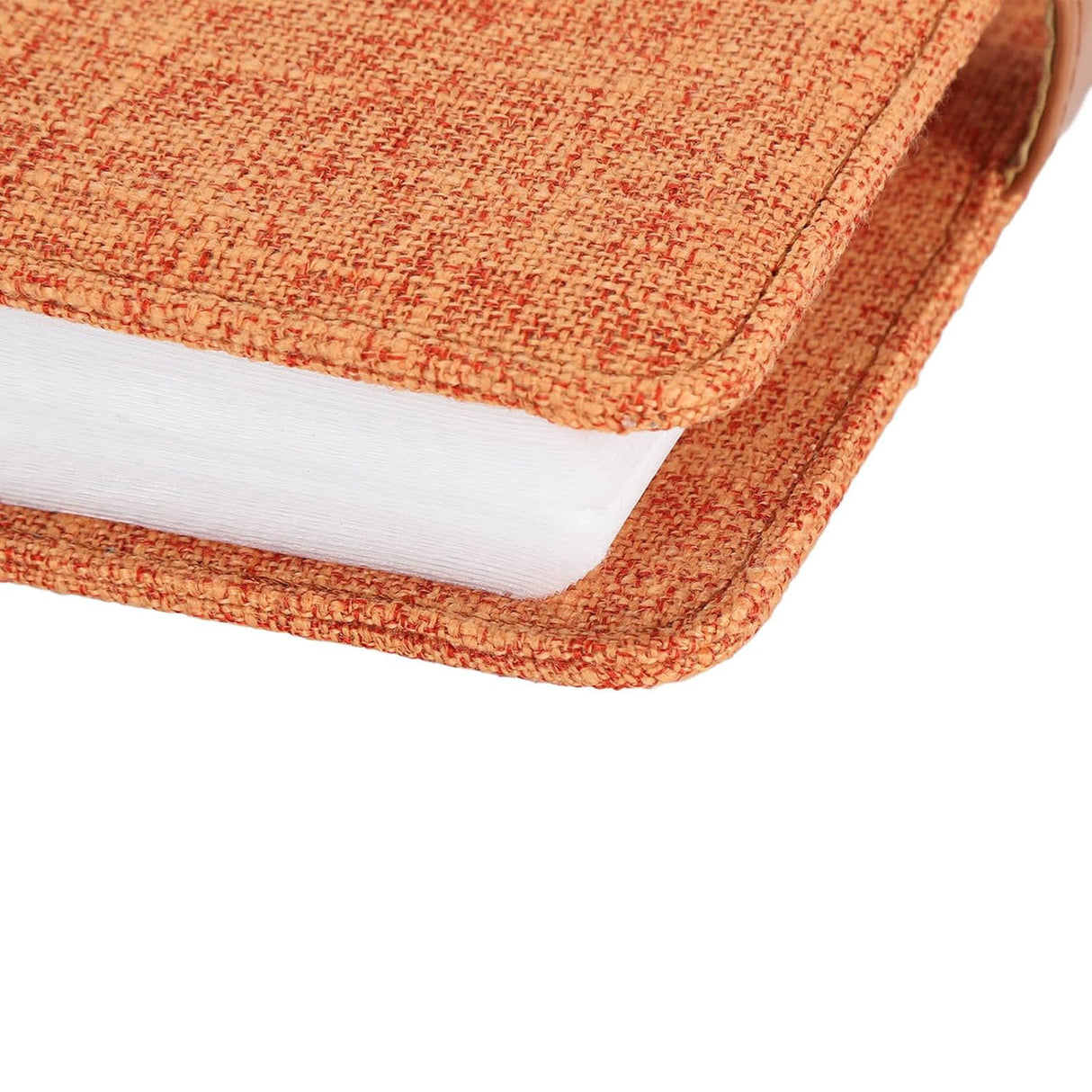 Zikkon Compatible 288 Sheet Cotton and linen photo album for Fujifilm Instax Mini Film (Orange)