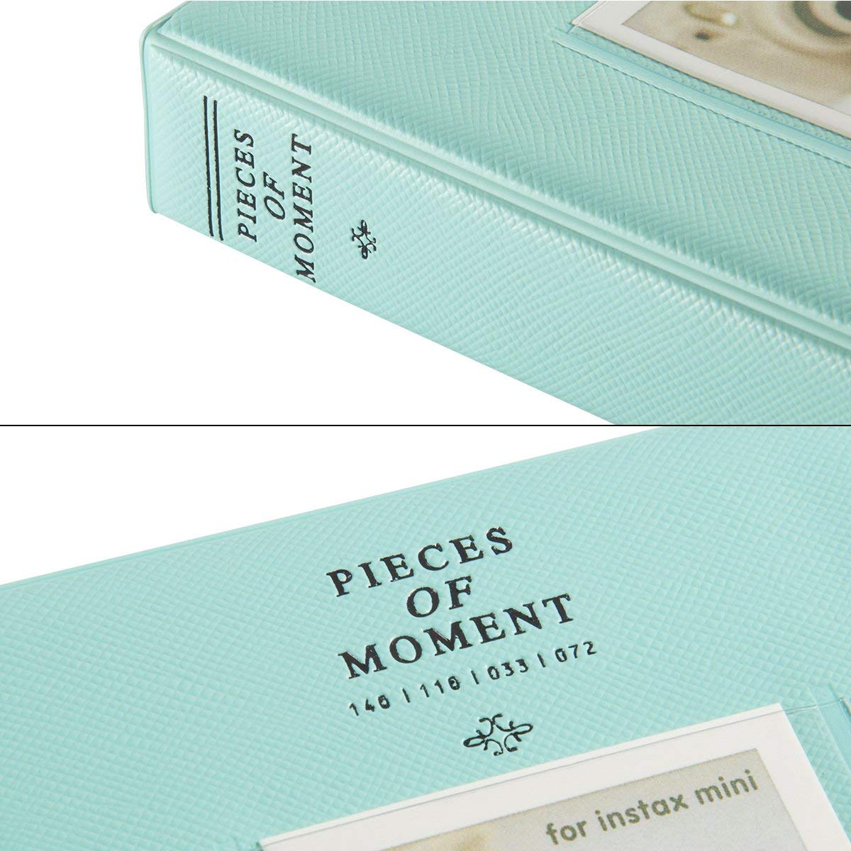 Zikkon Compatible 64 sheet Album for Fujifilm Instax Mini Film (3 inch) Ice Blue