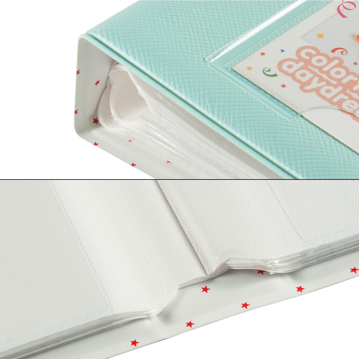 Zikkon Compatible 64 sheet Album for Fujifilm Instax Mini Film (3 inch) Ice Blue