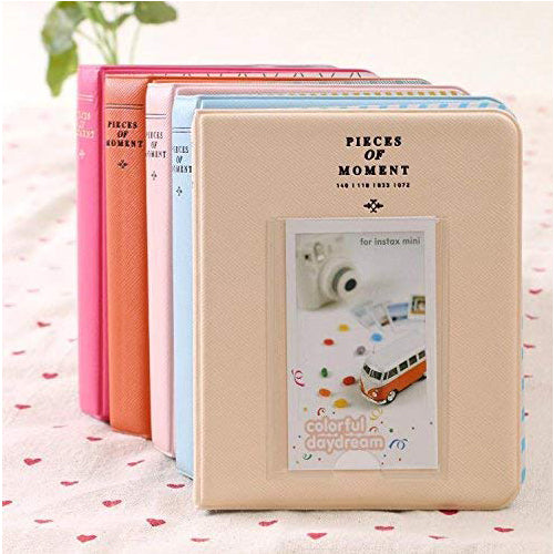 Zikkon Compatible 64 sheet Album for Fujifilm Instax Mini Film (3 inch) Sky Blue