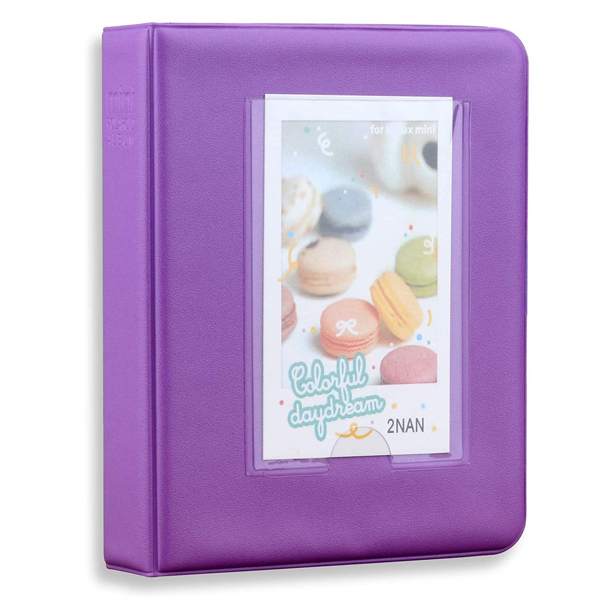 Zikkon Compatible 64 sheet Album for Fujifilm Instax Mini Film (3 inch) Violet Purple