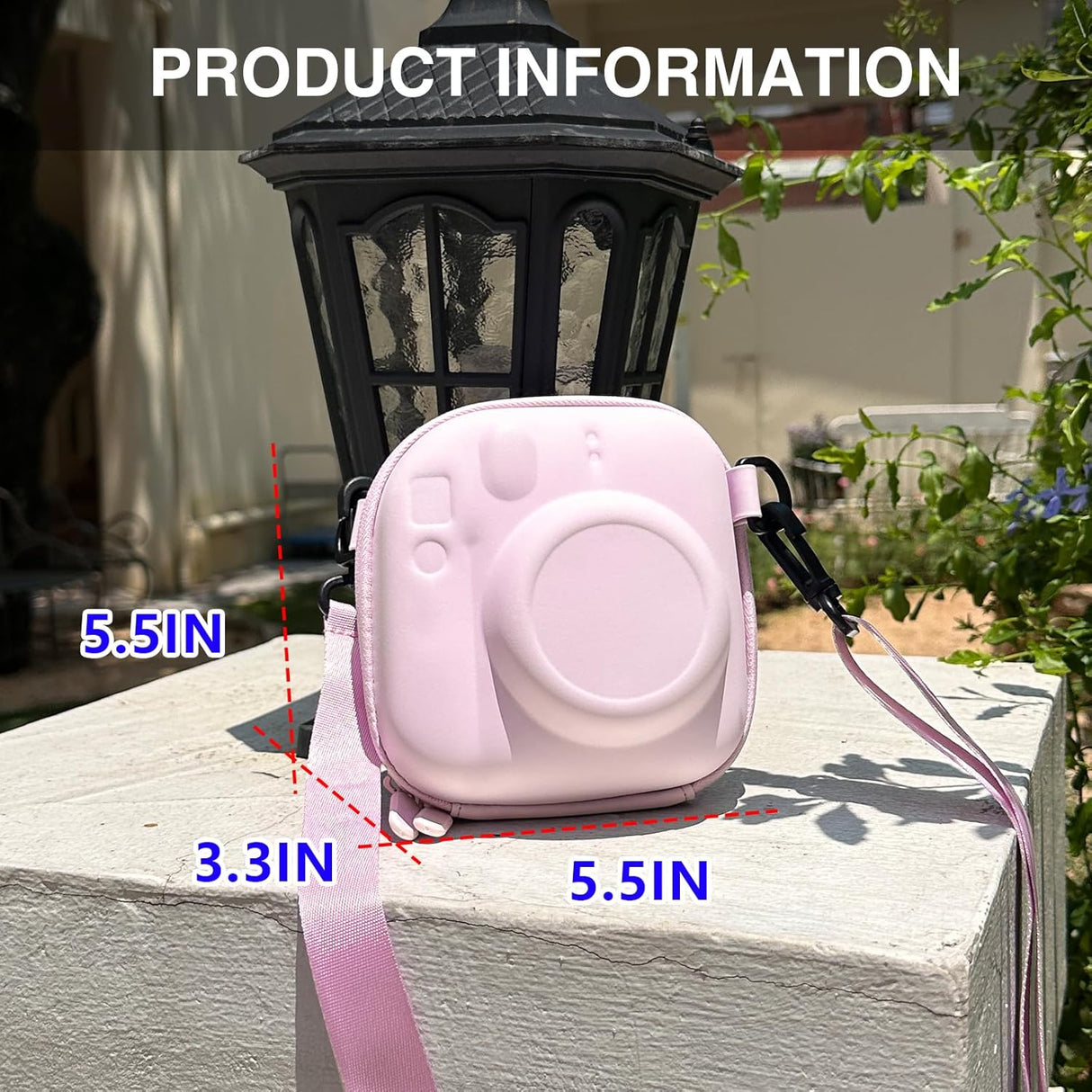 Zikkon EVA Universal Camera Case for Fujifilm Instax Mini 12/11/99/ SE/90/7 (Blossom Pink)