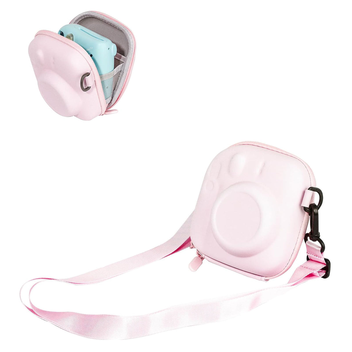 Zikkon EVA Universal Camera Case for Fujifilm Instax Mini 12/11/99/ SE/90/7 (Blossom Pink)
