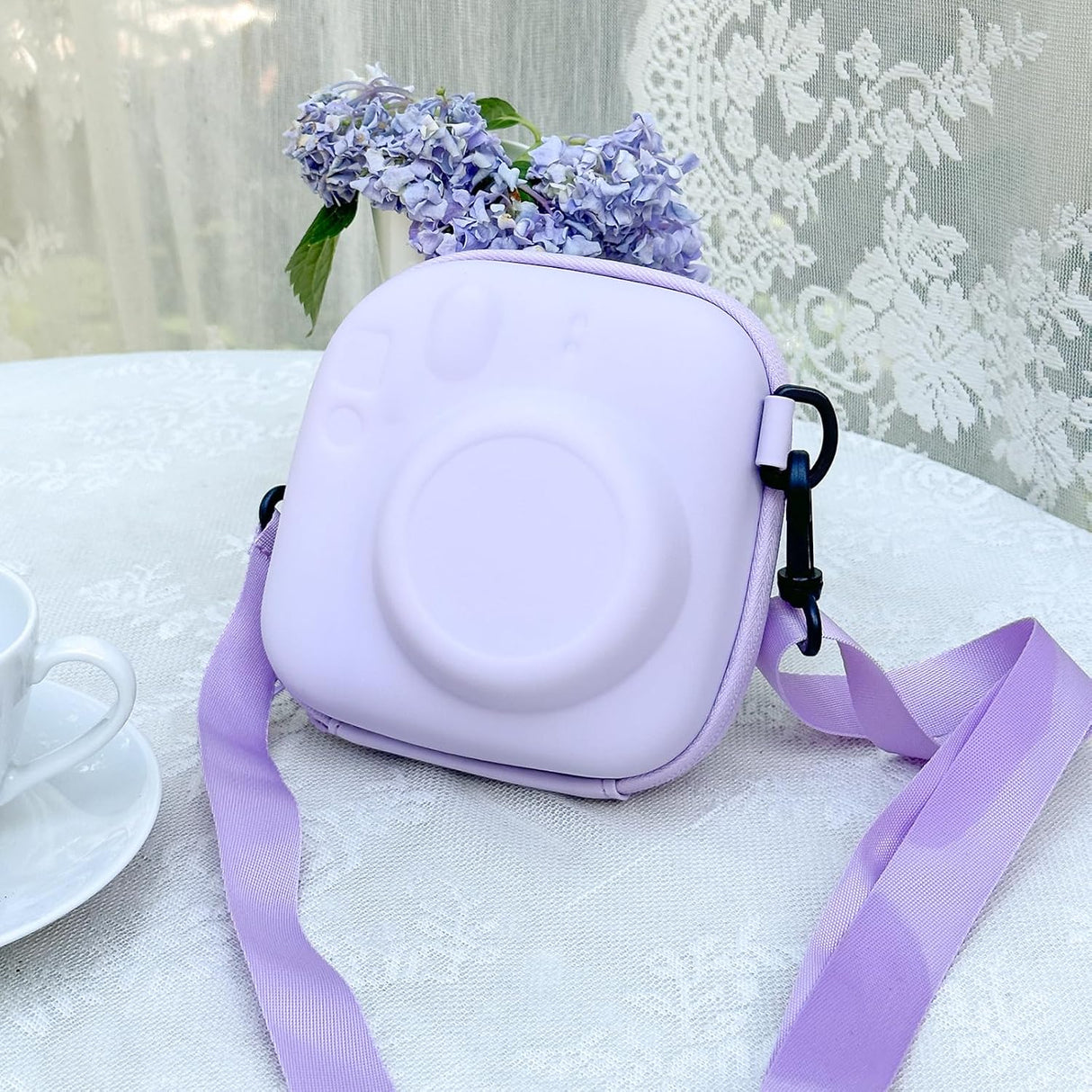Zikkon EVA Universal Camera Case for Fujifilm Instax Mini 12/11/99/ SE/90/7 (Lilac purple)