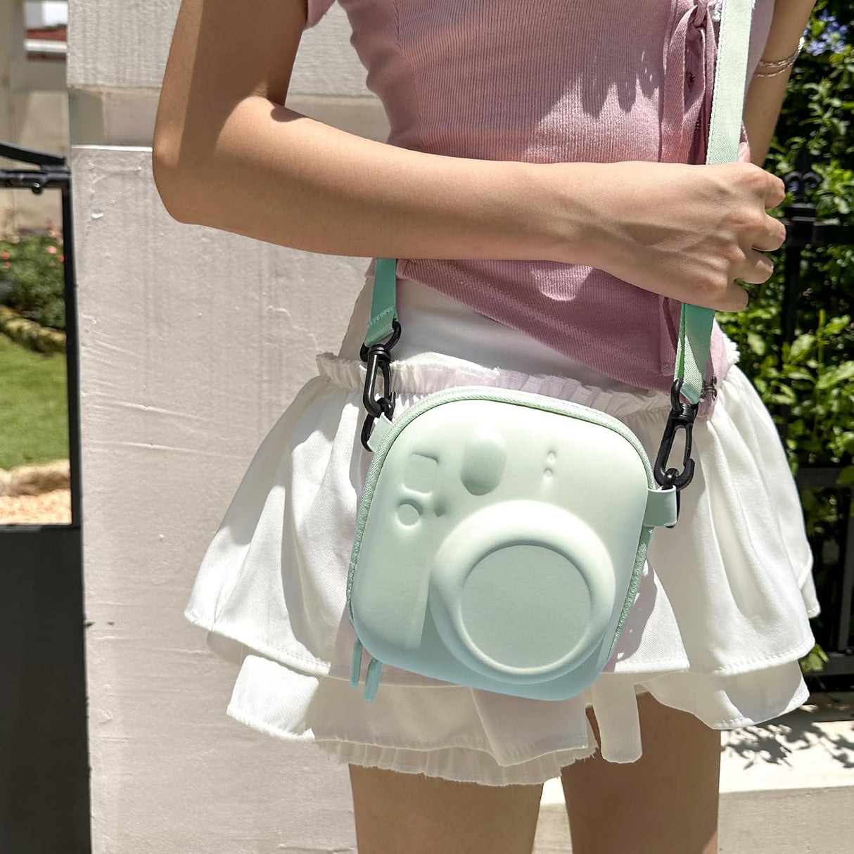 Zikkon EVA Universal Camera Case for Fujifilm Instax Mini 12/11/99/ SE/90/7 (Mint Green)