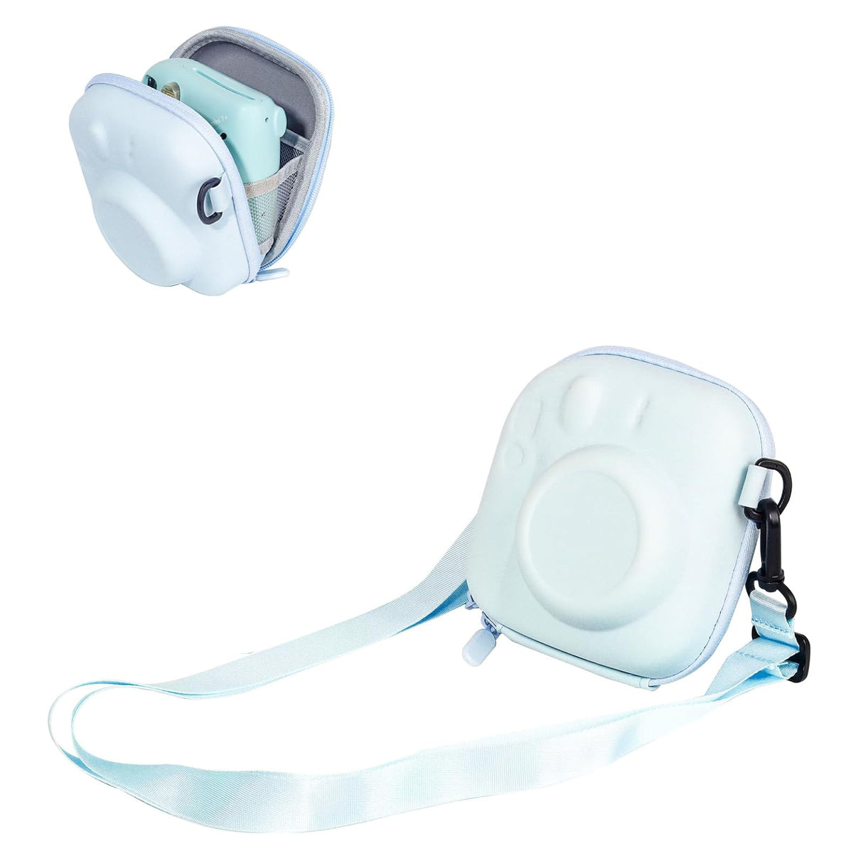 Zikkon EVA Universal Camera Case for Fujifilm Instax Mini 12/11/99/ SE/90/7 (Pastel Blue)