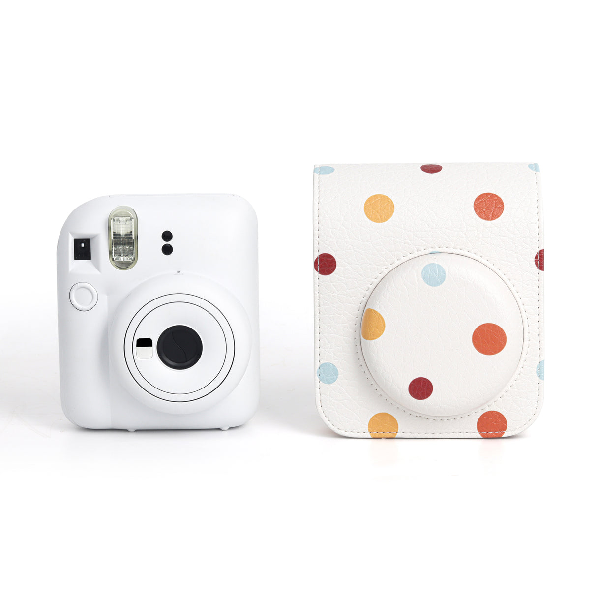 Zikkon Instax Mini 12 Protective Camera Case PU Leather Carrying Bag (Color wave dot )