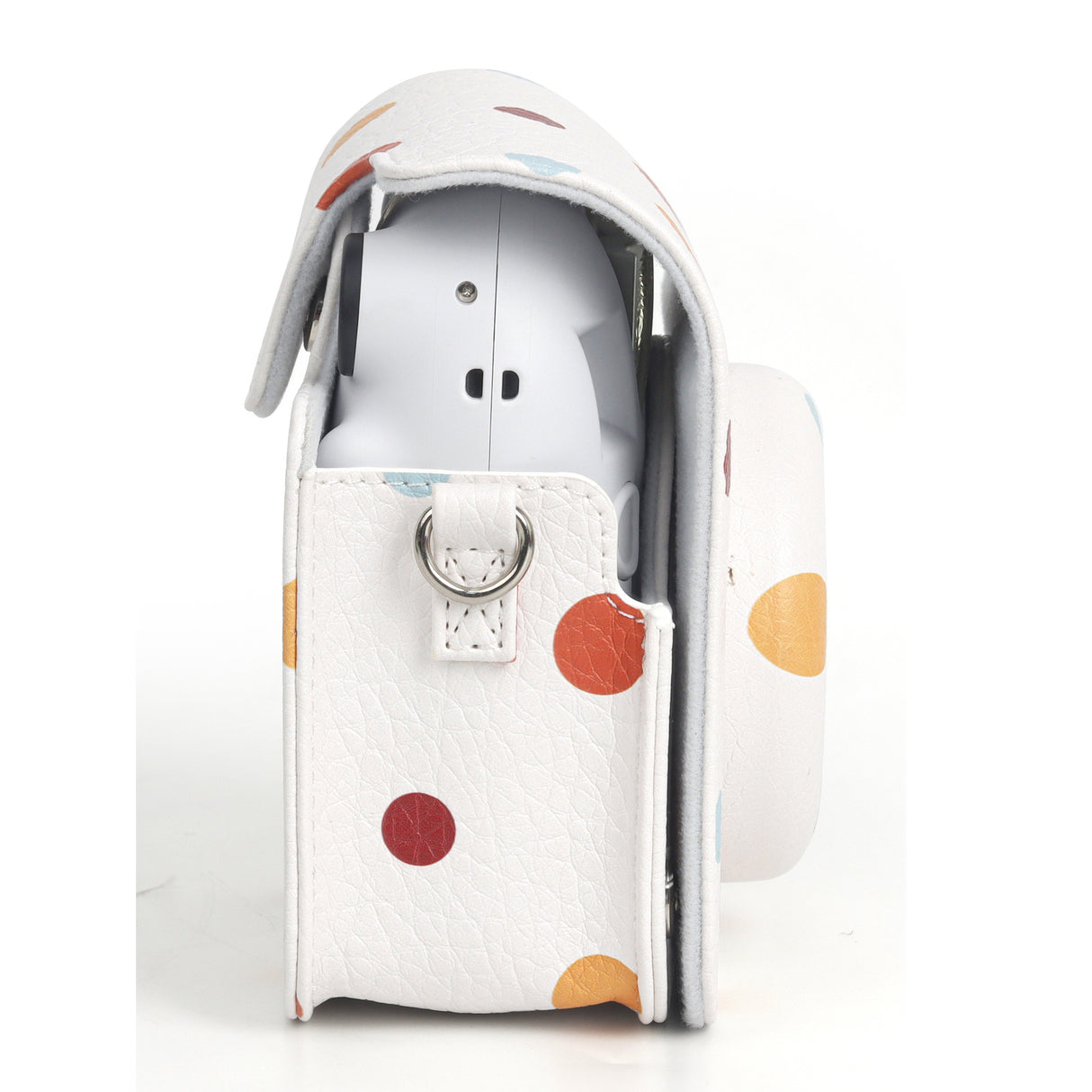 Zikkon Instax Mini 12 Protective Camera Case PU Leather Carrying Bag (Color wave dot )