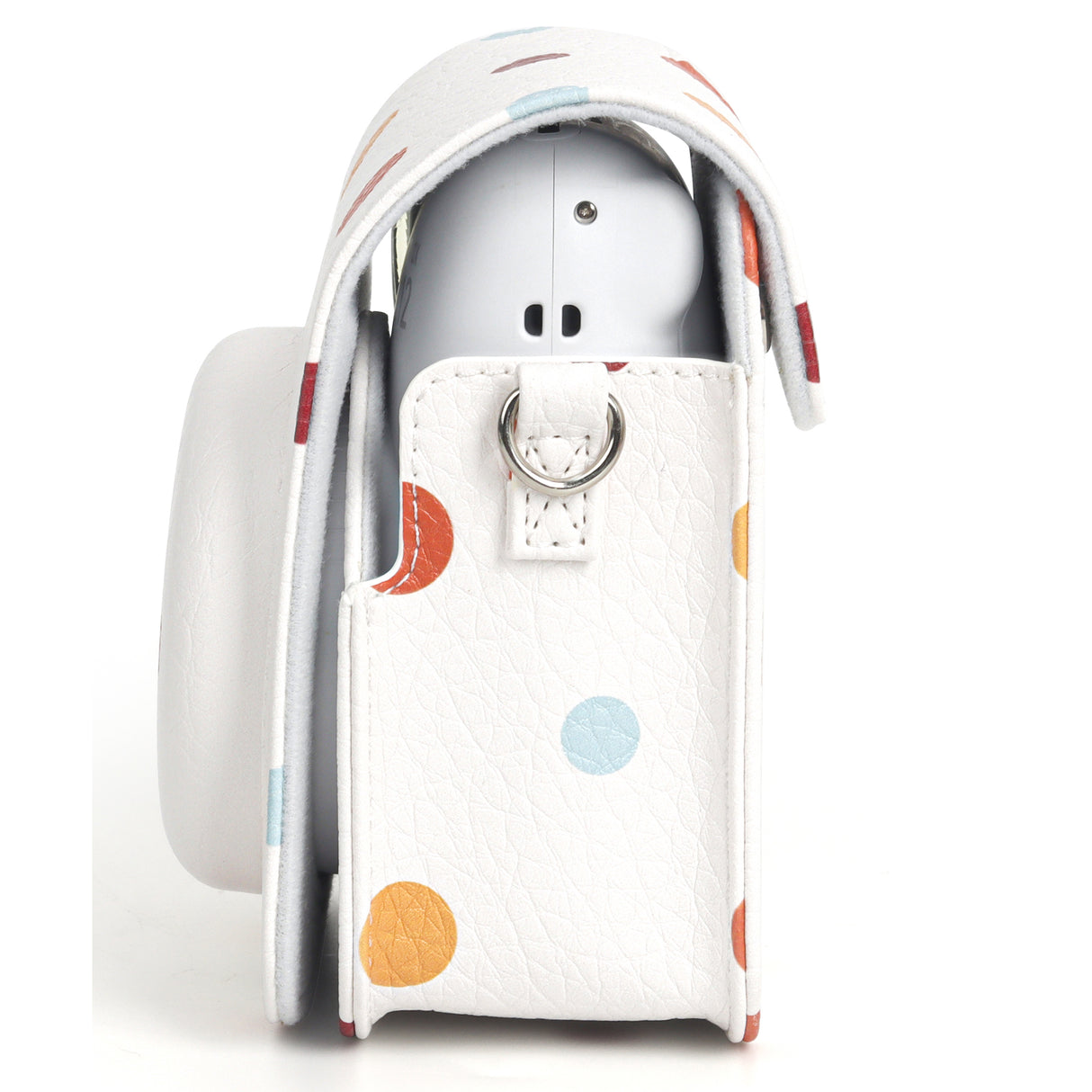 Zikkon Instax Mini 12 Protective Camera Case PU Leather Carrying Bag (Color wave dot )