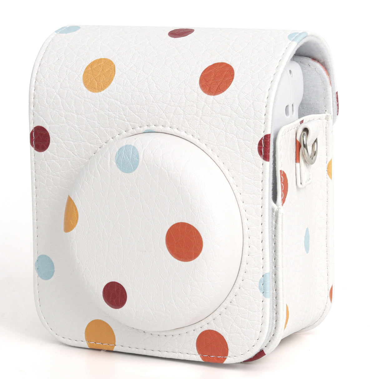 Zikkon Instax Mini 12 Protective Camera Case PU Leather Carrying Bag (Color wave dot )