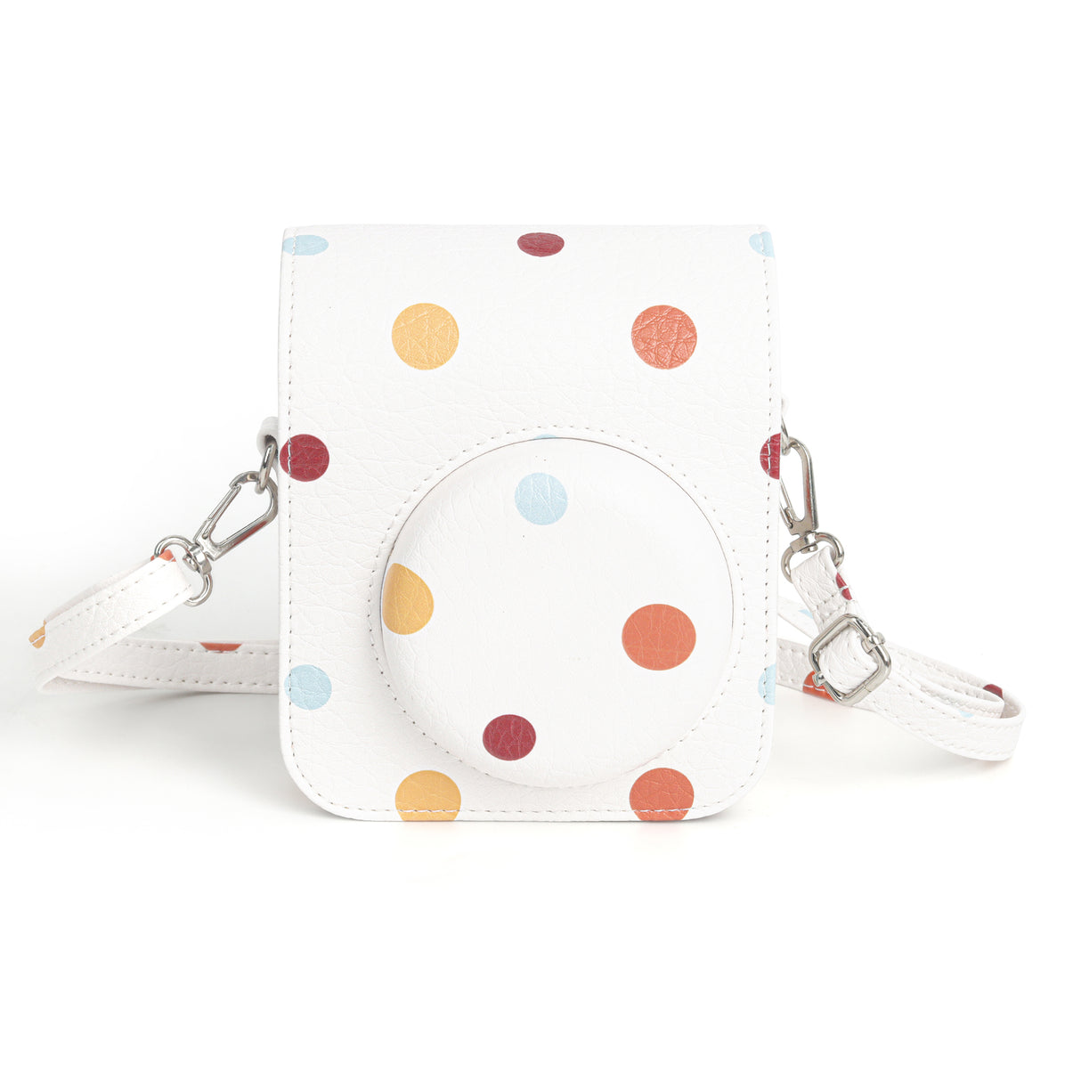 Zikkon Instax Mini 12 Protective Camera Case PU Leather Carrying Bag (Color wave dot )