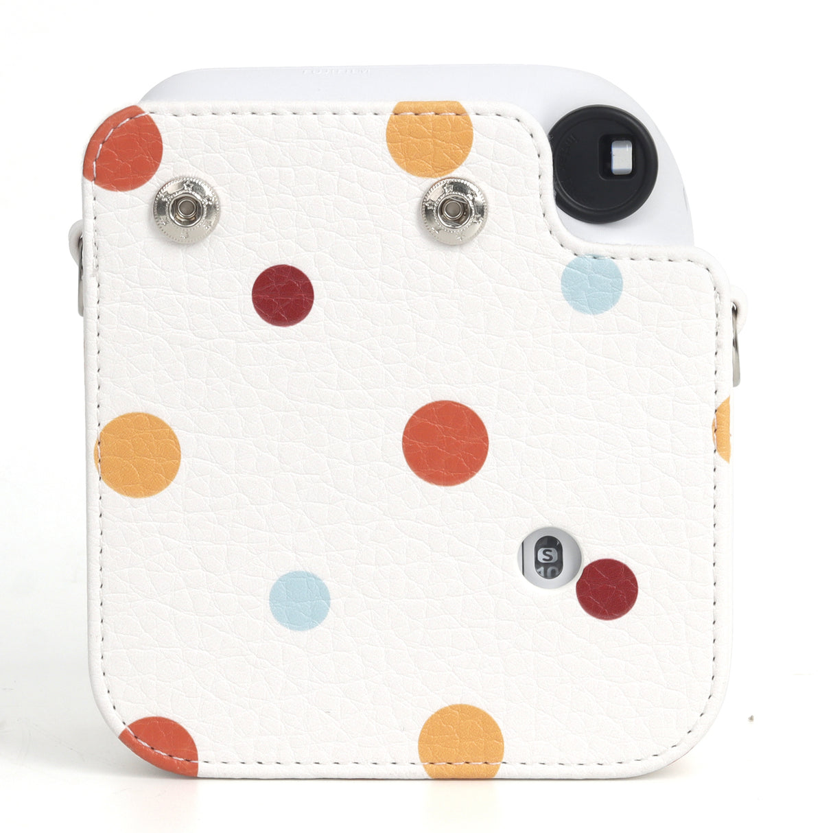 Zikkon Instax Mini 12 Protective Camera Case PU Leather Carrying Bag (Color wave dot )