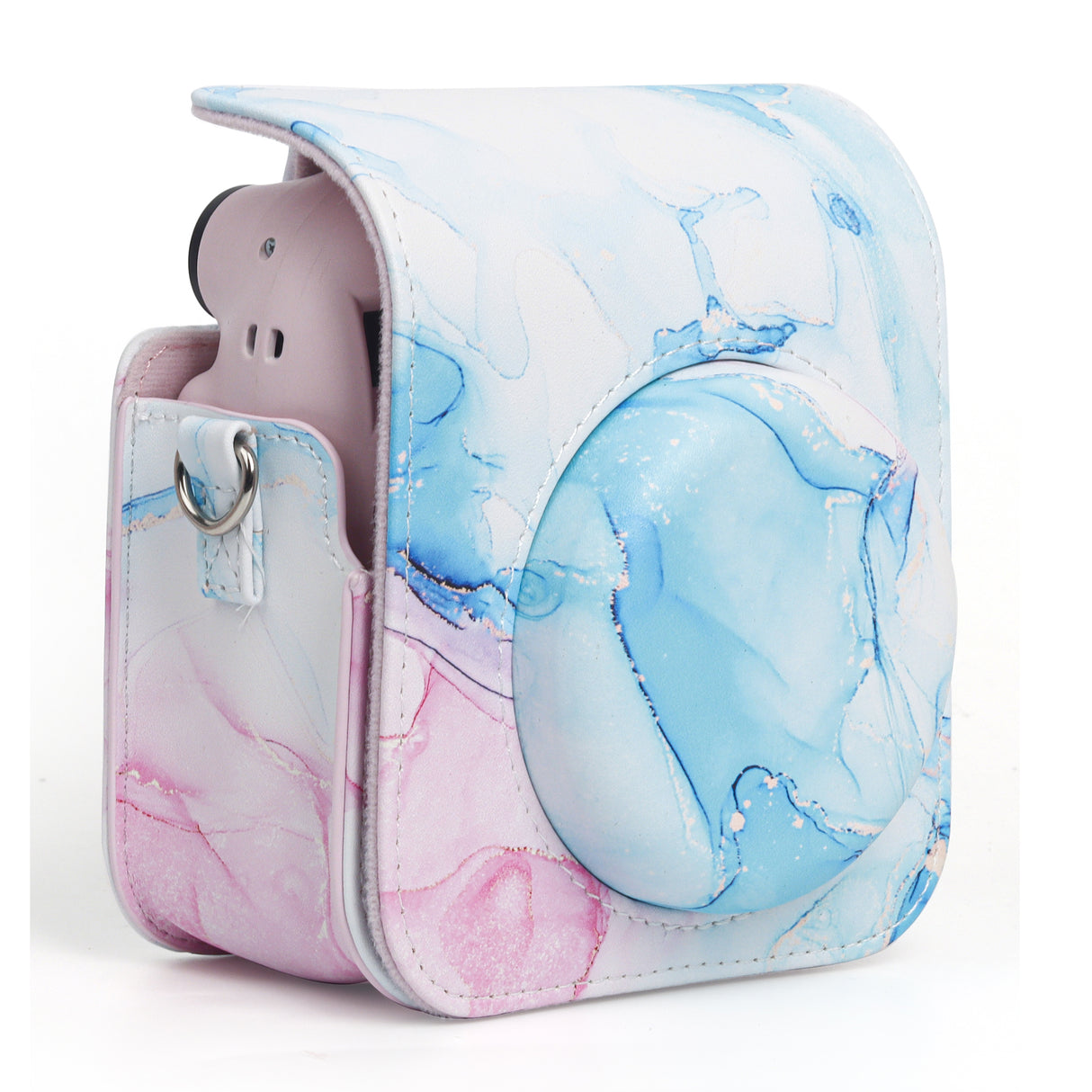 Zikkon Instax Mini 12 Protective Camera Case PU Leather Carrying Bag (Dream Waves)