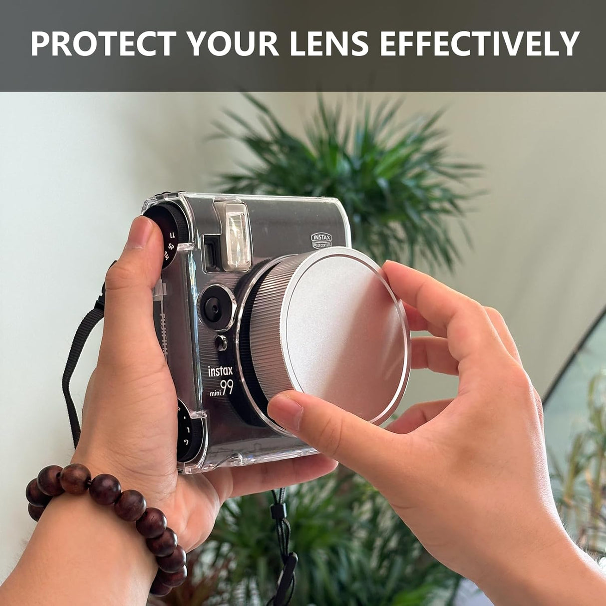 Zikkon Instax Mini 99 Lens Cap (Aluminium Silver)