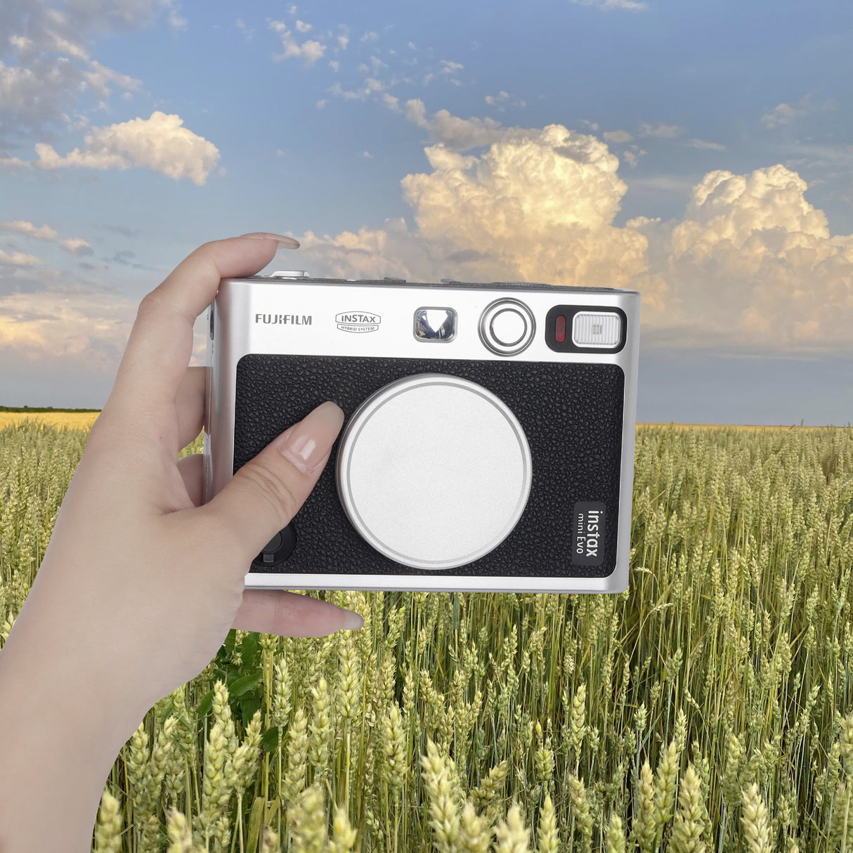 Zikkon Instax Mini Evo Lens Cap (silver)